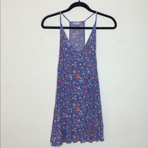 Free People | Floral Red And Blue Dress